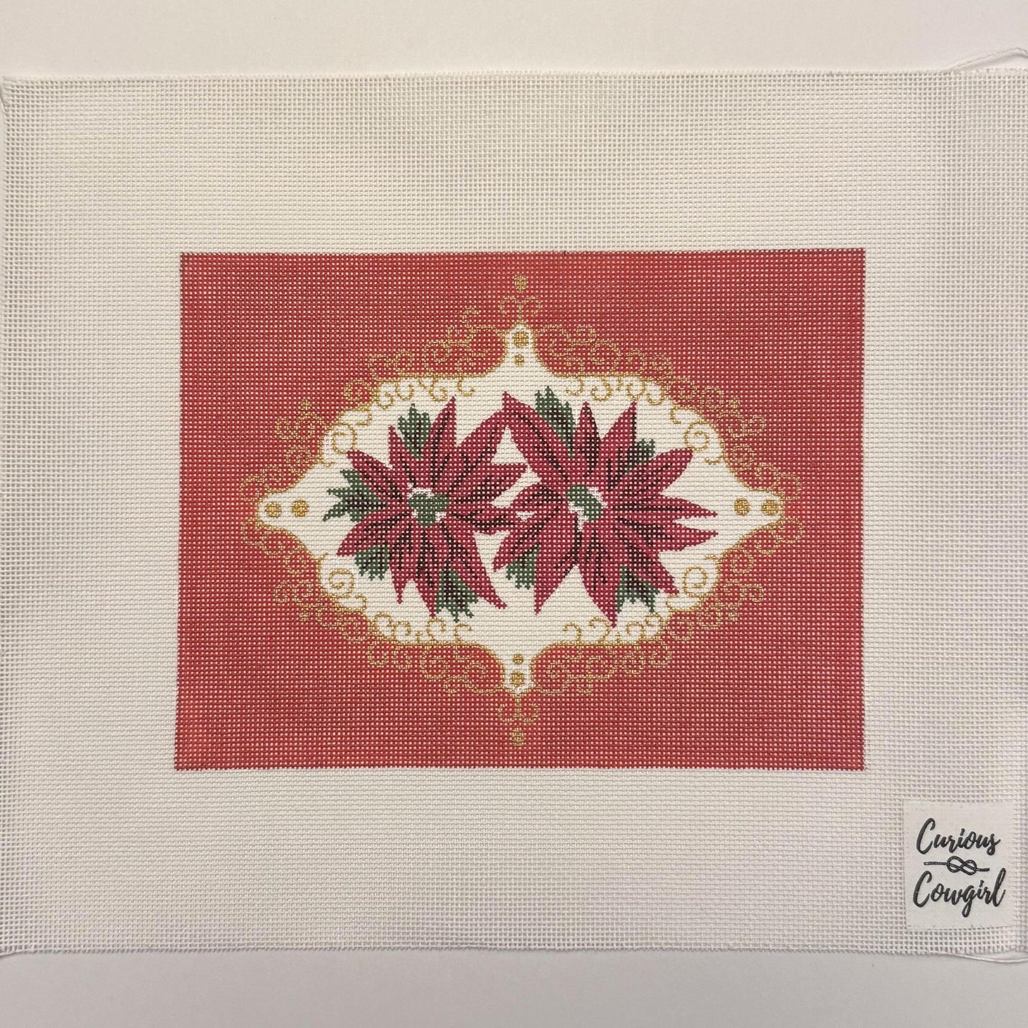 Red Poinsettia Medallion