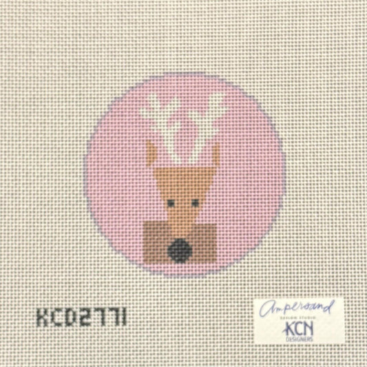 Pink Reindeer Round (by KDN Designers)