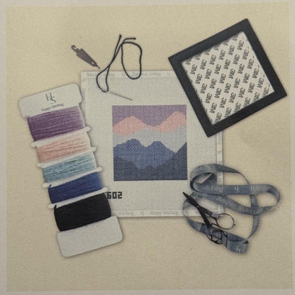 Call of the Mountains Coaster Needlepoint Kit (by Happy Stitching / KCN)