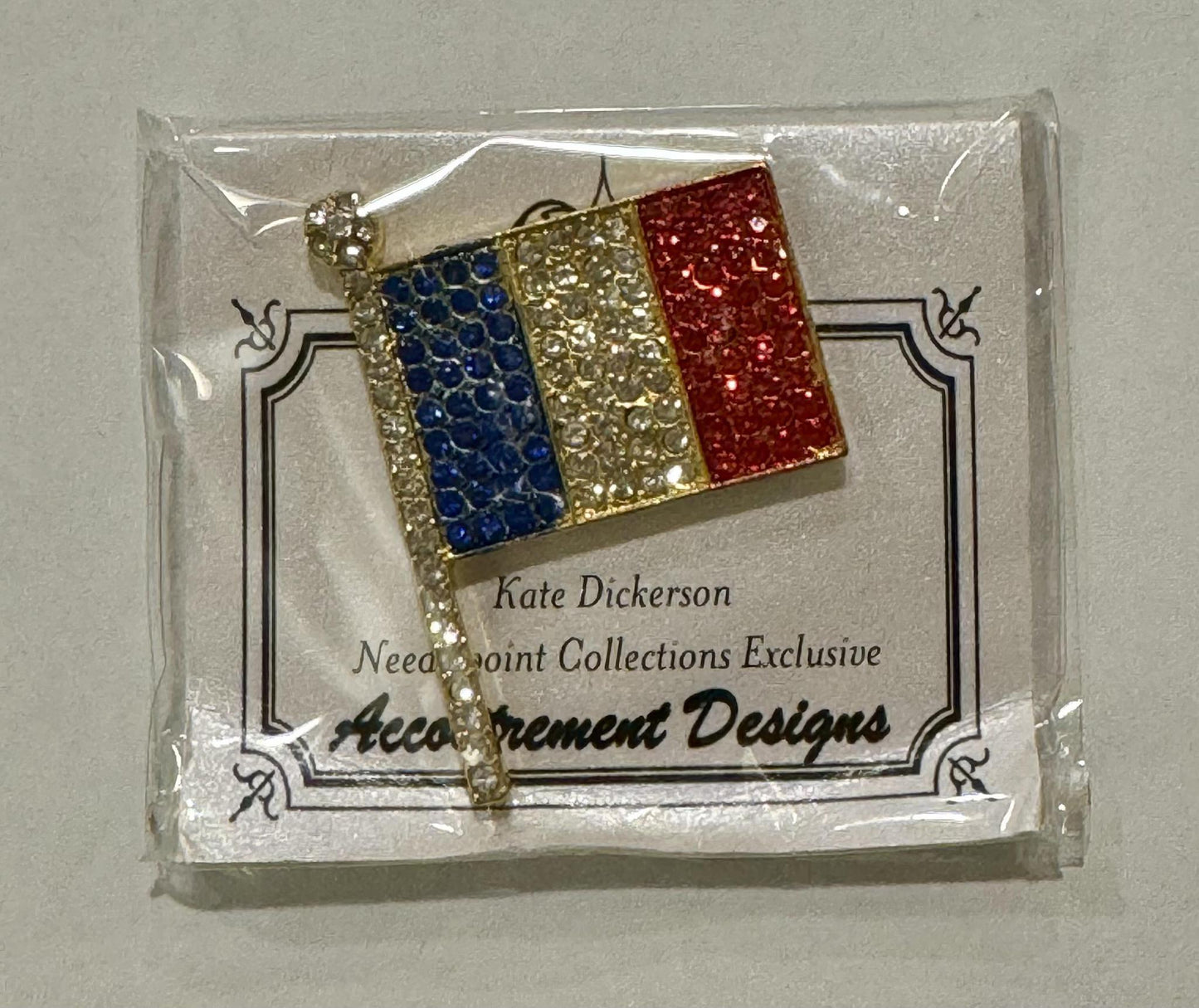 France Flag (Crystal) needle minder