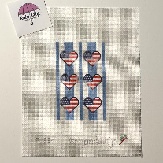 Patriotic Heart Passport Insert (by Kangaroo Paws)