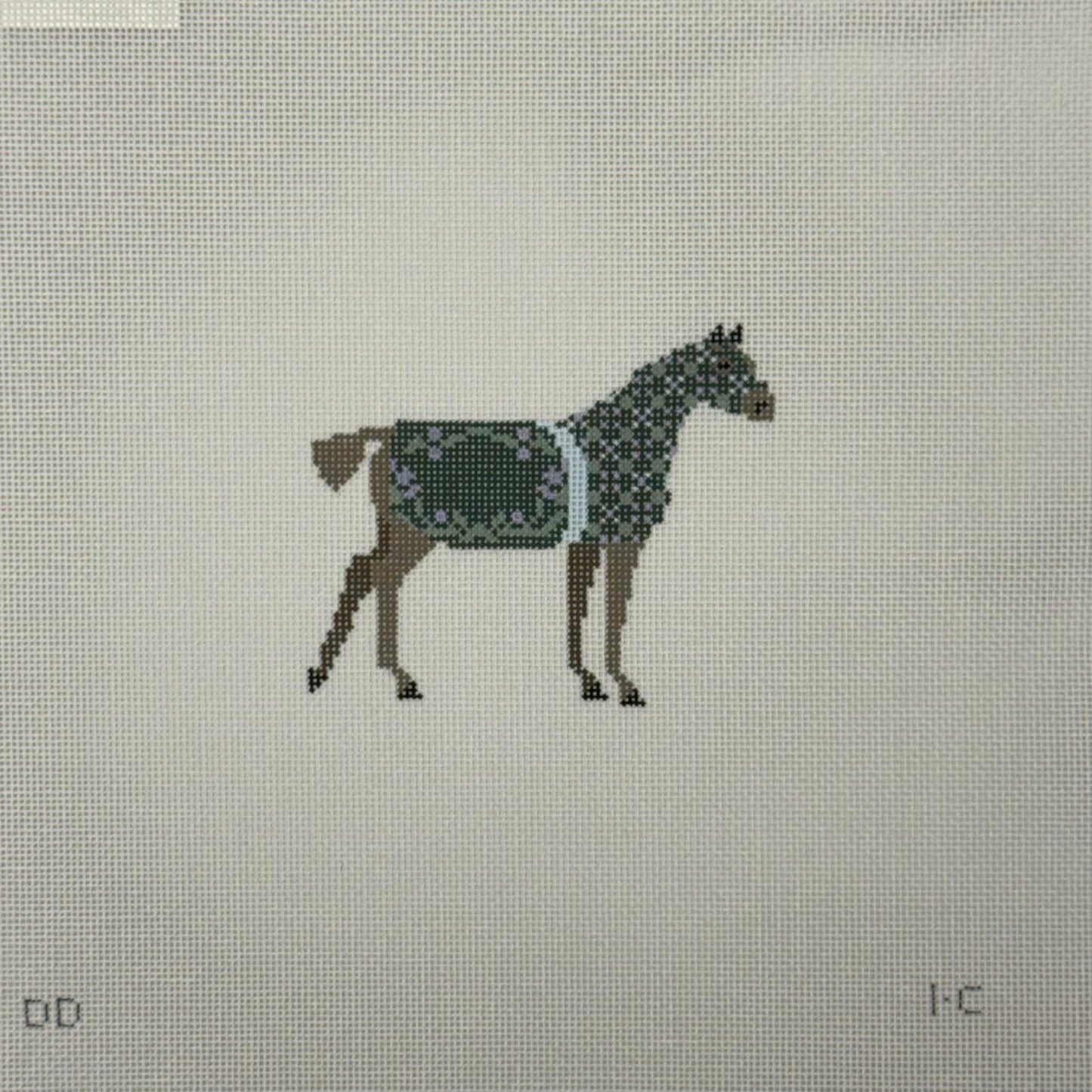 Horse Collection - Green (by The Plum Stitchery) DD-1C