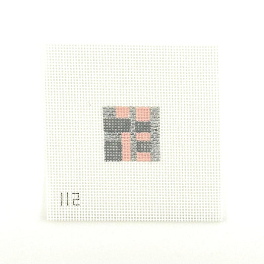 Pink/Grey Squares Mini Square (by Blue Waters)