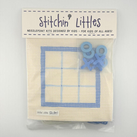 Tic Tac Toe - Ocean Blues (by Stitchin' Littles)