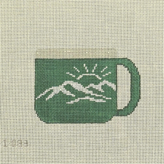 Camping Mug - Sun and Mountains Green (by Fire and Iris)