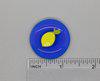 Lemon on Blue (Fused Glass) needle minder