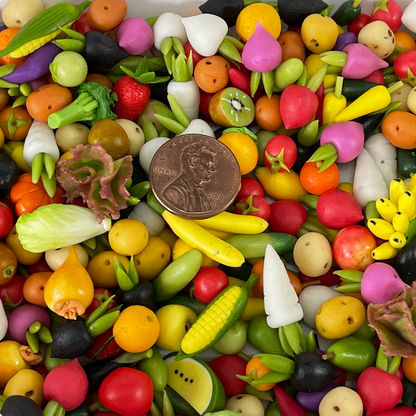 Mini Fruit and Vegetable Embellishment