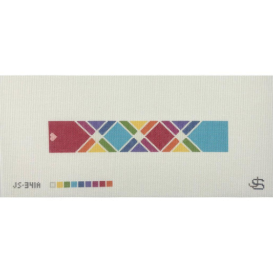 Rainbow Squares Fob (by Jeni Sandberg)