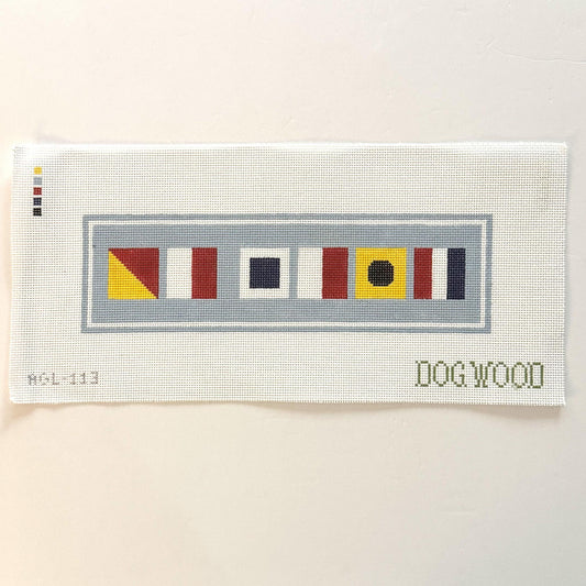 Oh Sh*t in Nautical Flags (by Dogwood Needlepoint)