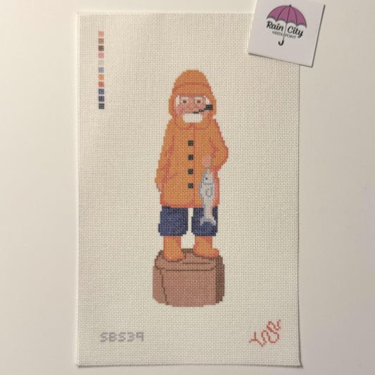 Wooden Sailor Fisherman (by Spellbound Stitchery)