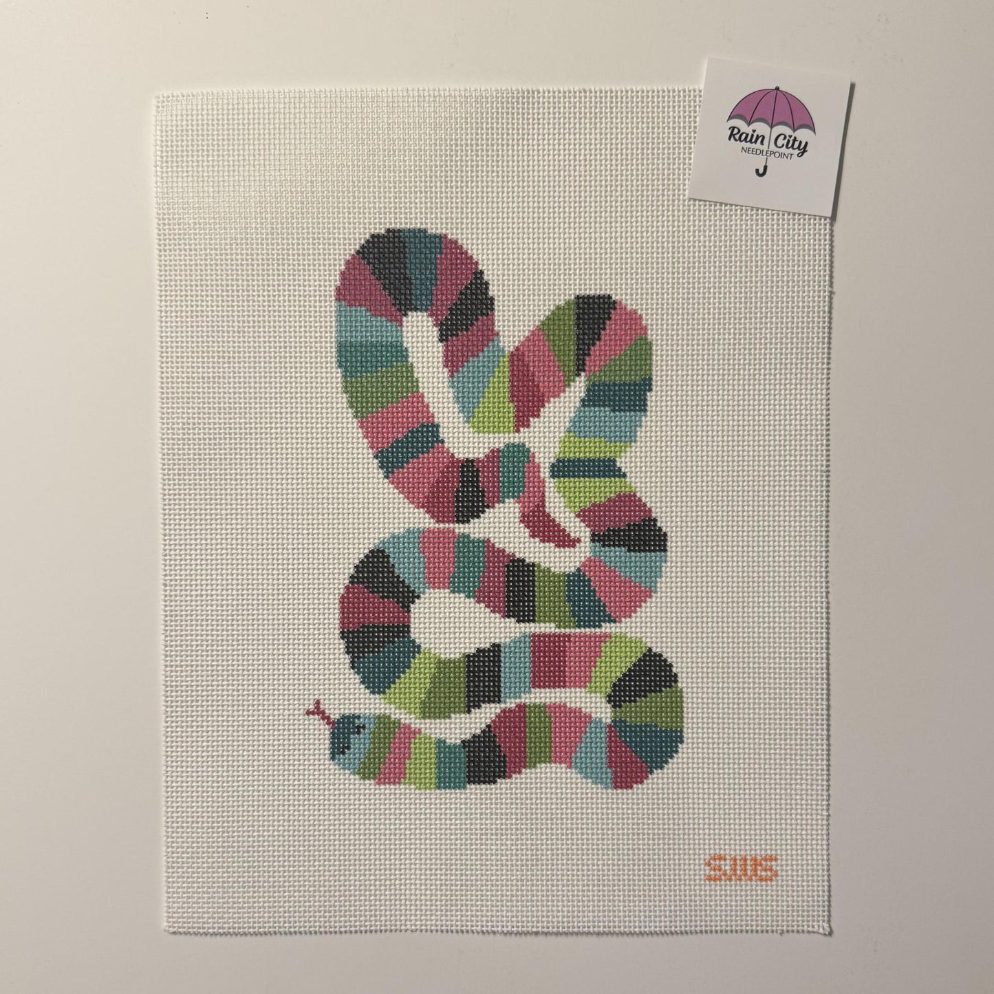 Colorful Snake (by Stitching with Stacey)