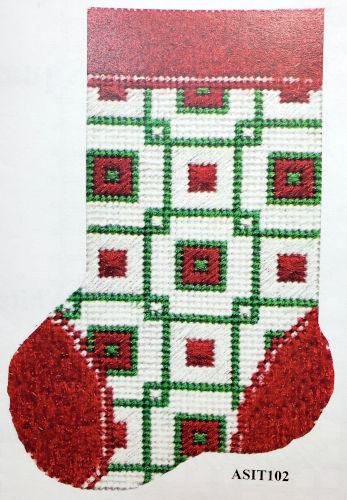 Mini Christmas Sock (by A Stitch In Time) ASIT102