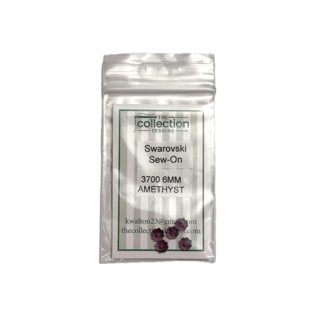 3700 6mm Amethyst | Swarovski Stitch-On Crystals