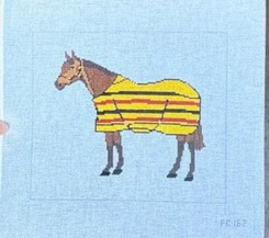 Brown Horse w/ Yellow Blanket (by Pip & Roo) - PR-162