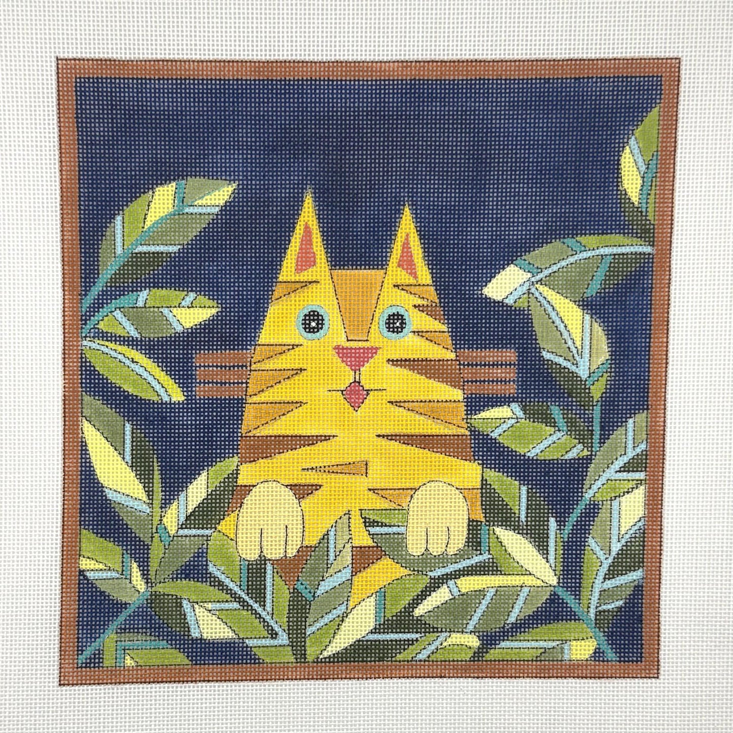 Orange Kitty in Flowers (by Fleur d'Paris)