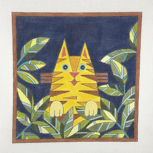 Orange Kitty in Flowers (by Fleur d'Paris)