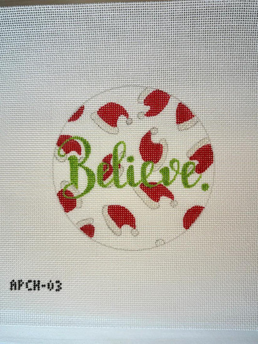 Believe (by Officially Needlepoint/Amy Poore) - APCH-03