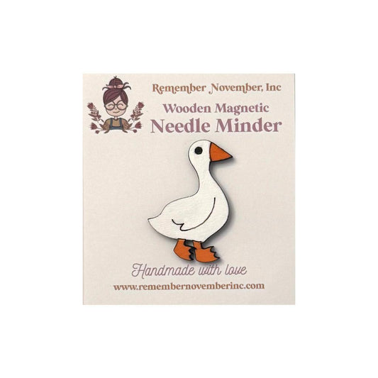 Wooden Goose needle minder