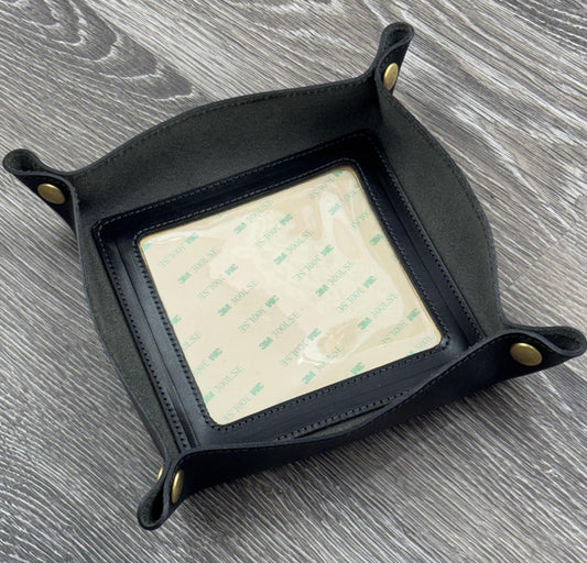 Clayton & Crume Self-Finishing Leather Valet Snap Tray