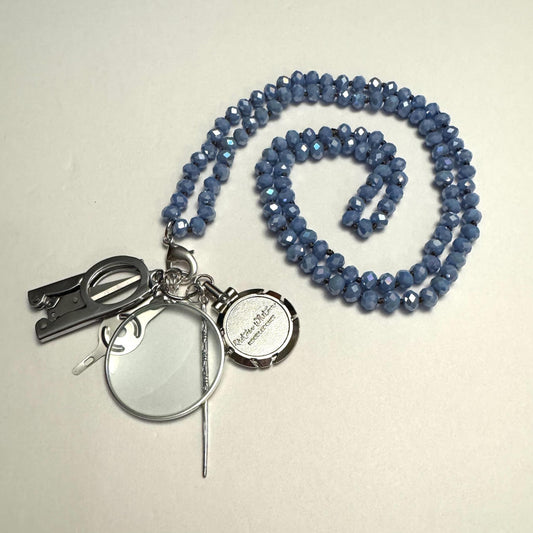 Up Up Gemstone Chatelaine - Crystal Cornflower