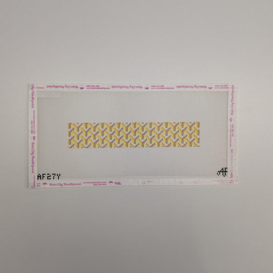 Key Fob Y Pattern Yellow (by Anne Fisher Needlepoint) AF27Y