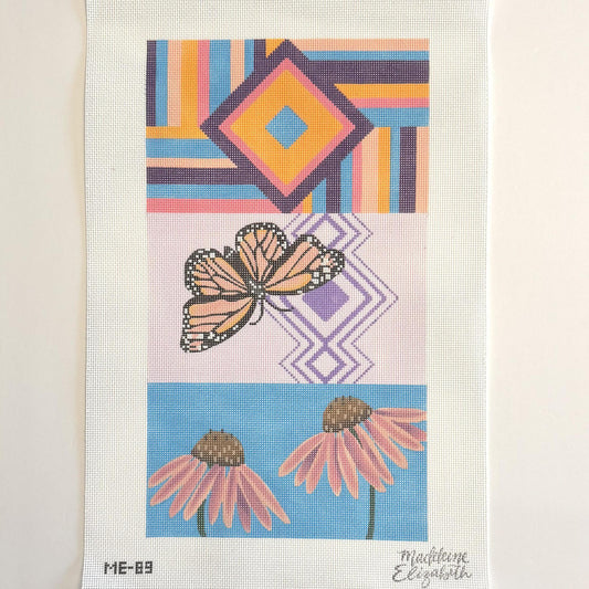Butterfly/Cone Flower Folded Clutch