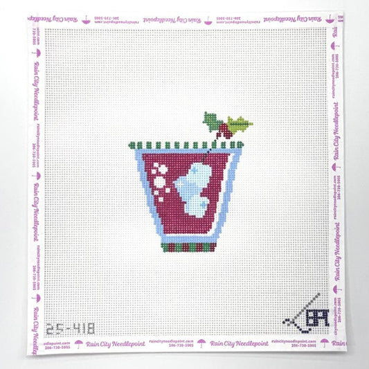 Christmas Cocktail (by Blueberry Point Needlepoint)