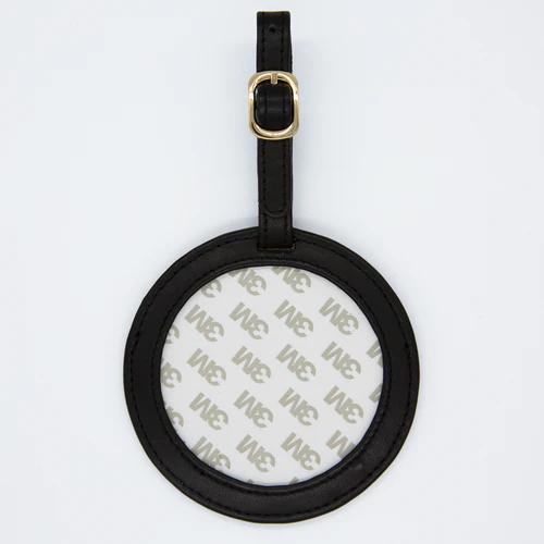 Leather Round Luggage Tag