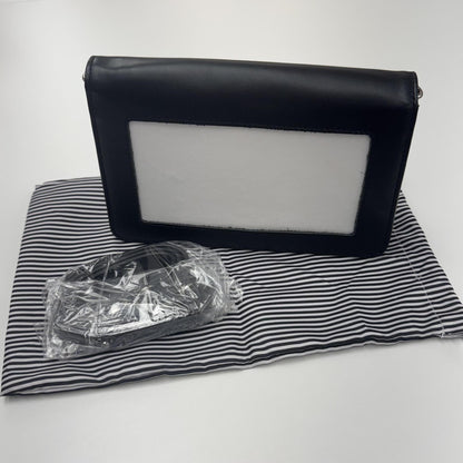 Leather Gusseted Clutch/Shoulder Bag