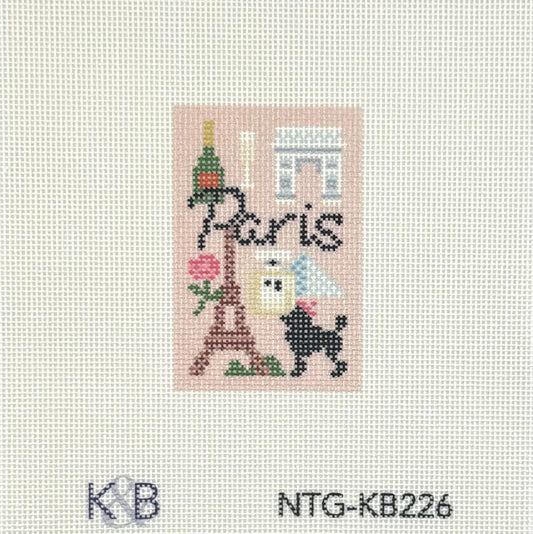 Paris Bag Charm (by Bradley Needlepoint)