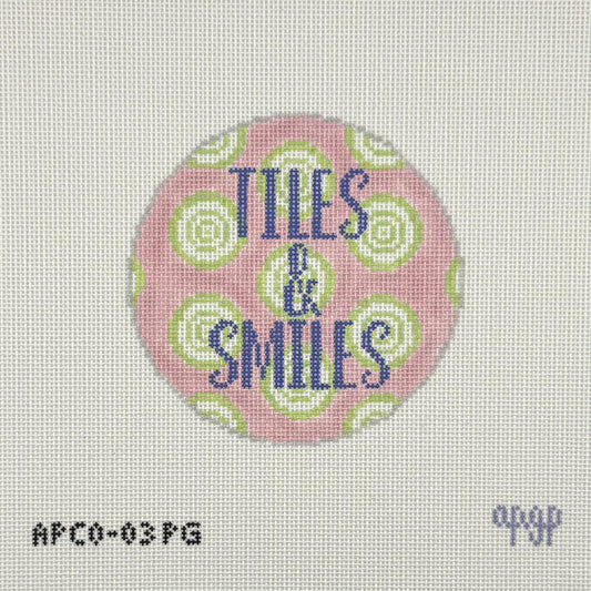 Tiles & Smiles Pink/Green (by A Poore Girl Paints)