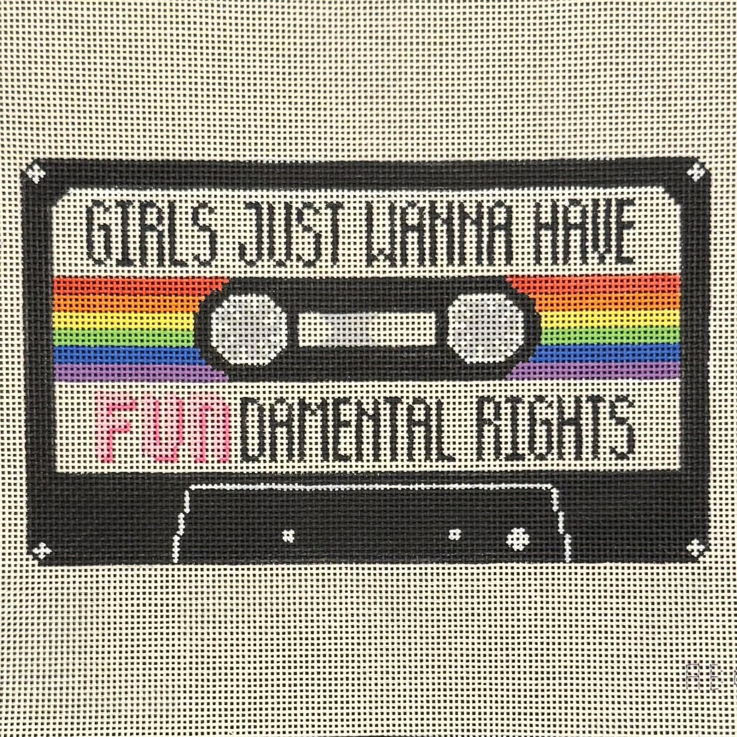 Girls Just Wanna Have FUNdamental Rights (by Vallerie Needlepoint Gallery)