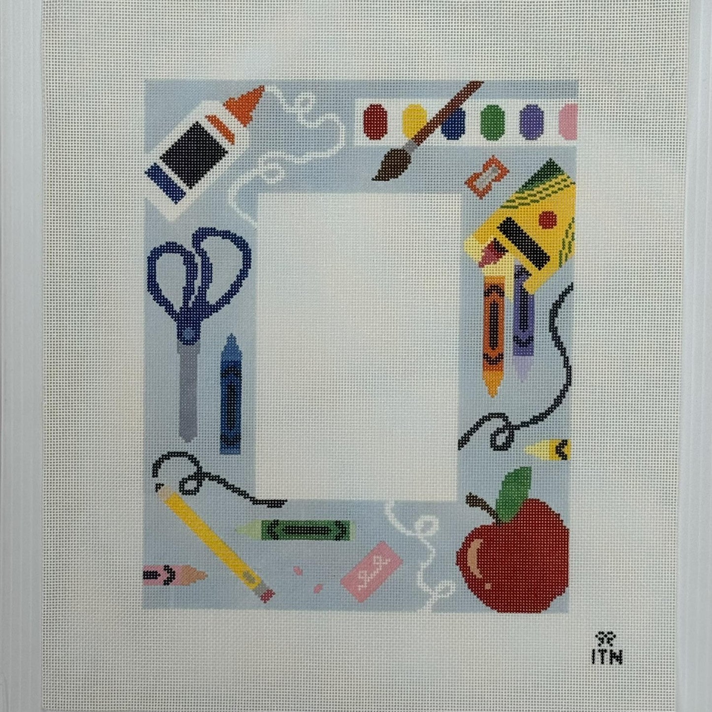 School Picture Frame (by Ivy Thread Needlepoint)
