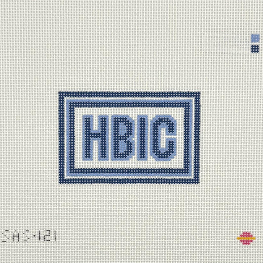 HBIC Small - Blue (by Saturnalia Stitching)