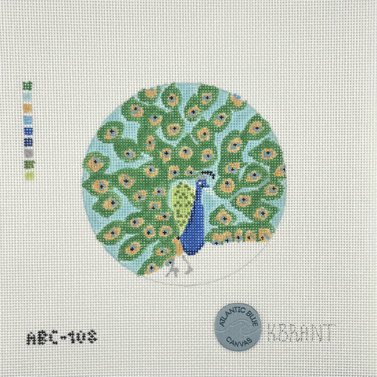 Peacock Round (by Atlantic Blue Canvas)