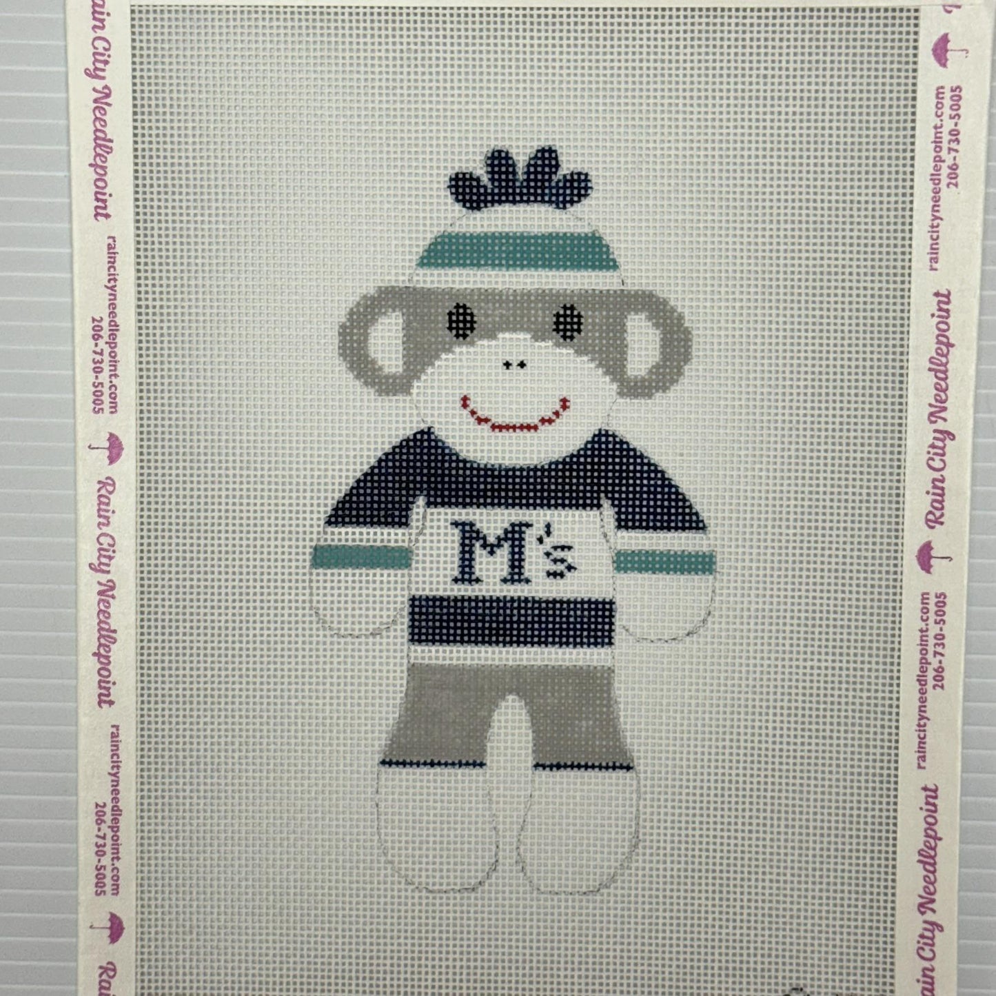 Sock Monkey Seattle Mariners (by J. Malahy Designs)