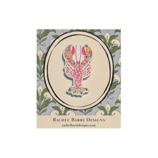 Lucie the Pink Lobster needle minder