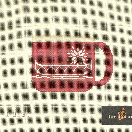 Camping Mug - Canoe Dk Red (by Fire and Iris)