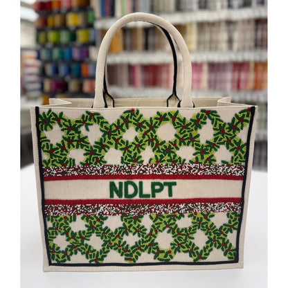 Beaded NDLPT Madeleine Tote