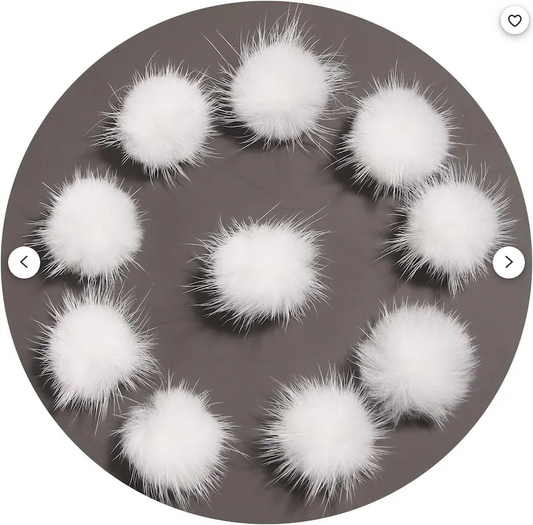 Genuine Mink Fur Ball Pom Pom