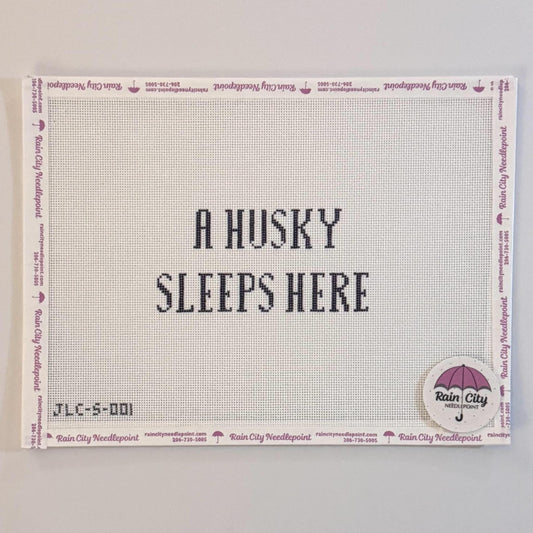 A Husky Sleeps Here / Univ. of Washington (by JL Canvas Co)