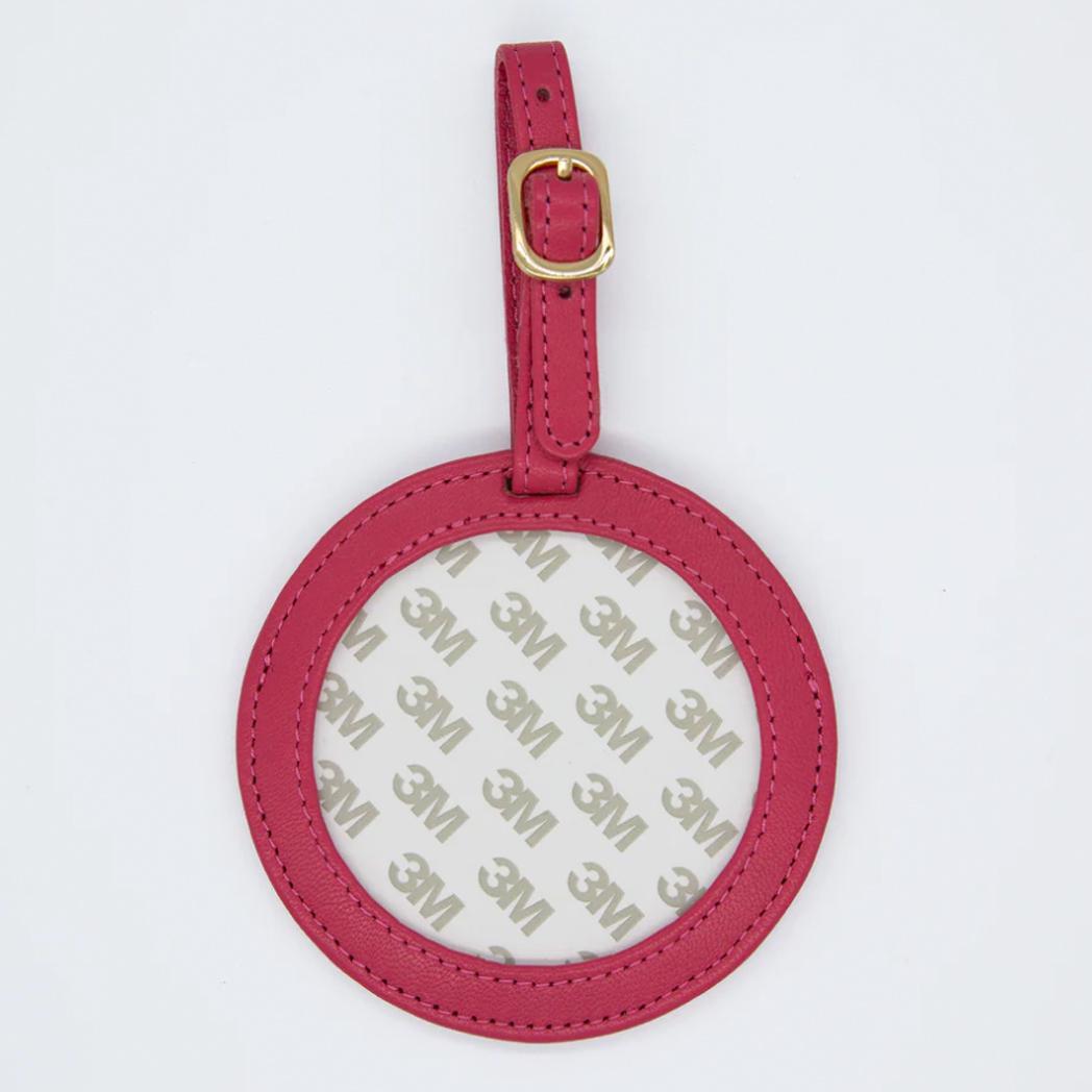 Leather Round Luggage Tag