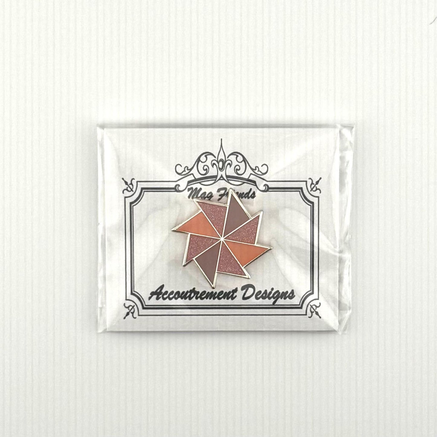 Red/Orange Pinwheel Needle Minder