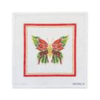 Poinsettia Butterfly Large (by Initial K) IKS-2093B