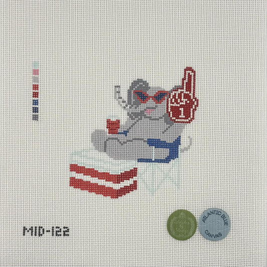 'Bama Tailgating Elephant (by Atlantic Blue Canvas)