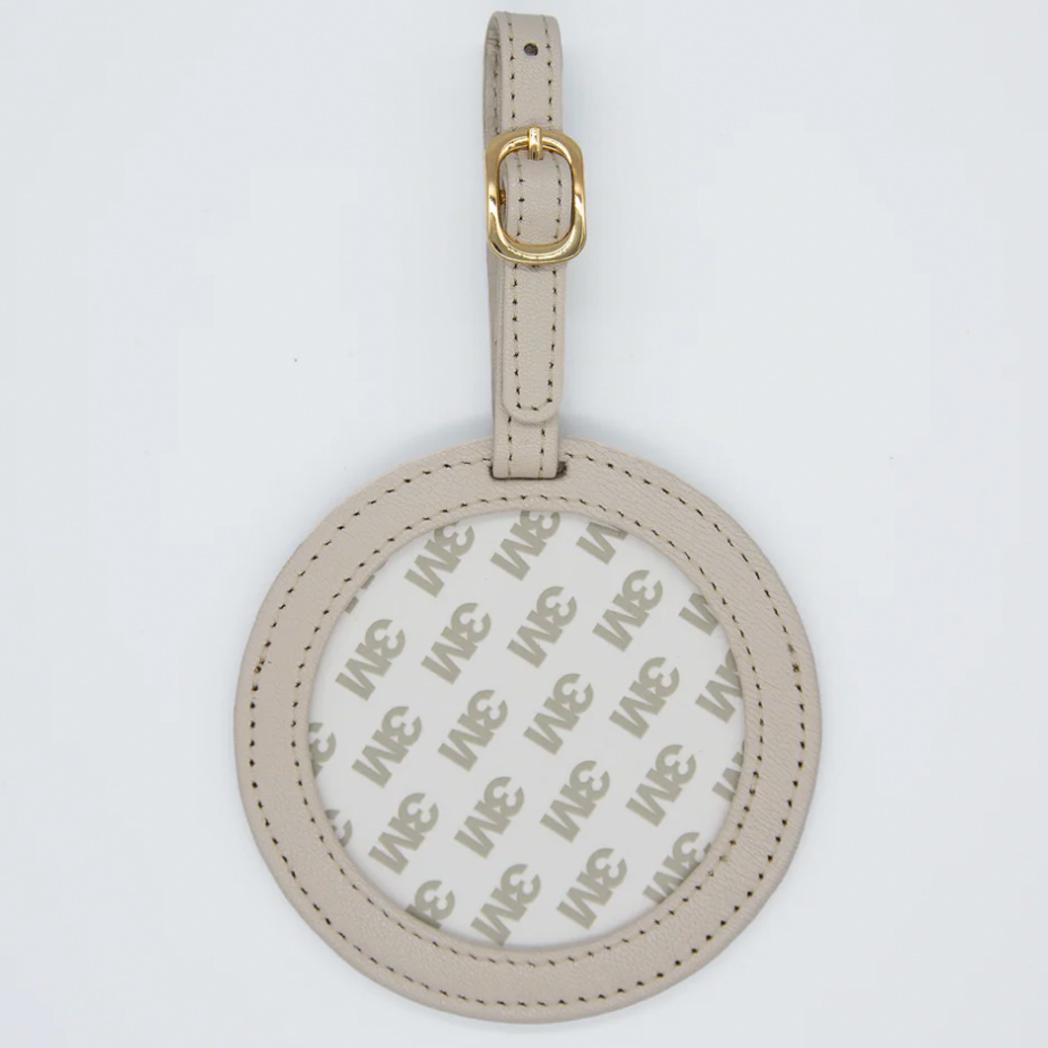 Leather Round Luggage Tag