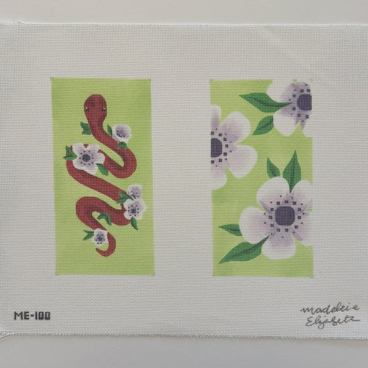 Floral Snake Eyeglass Case
