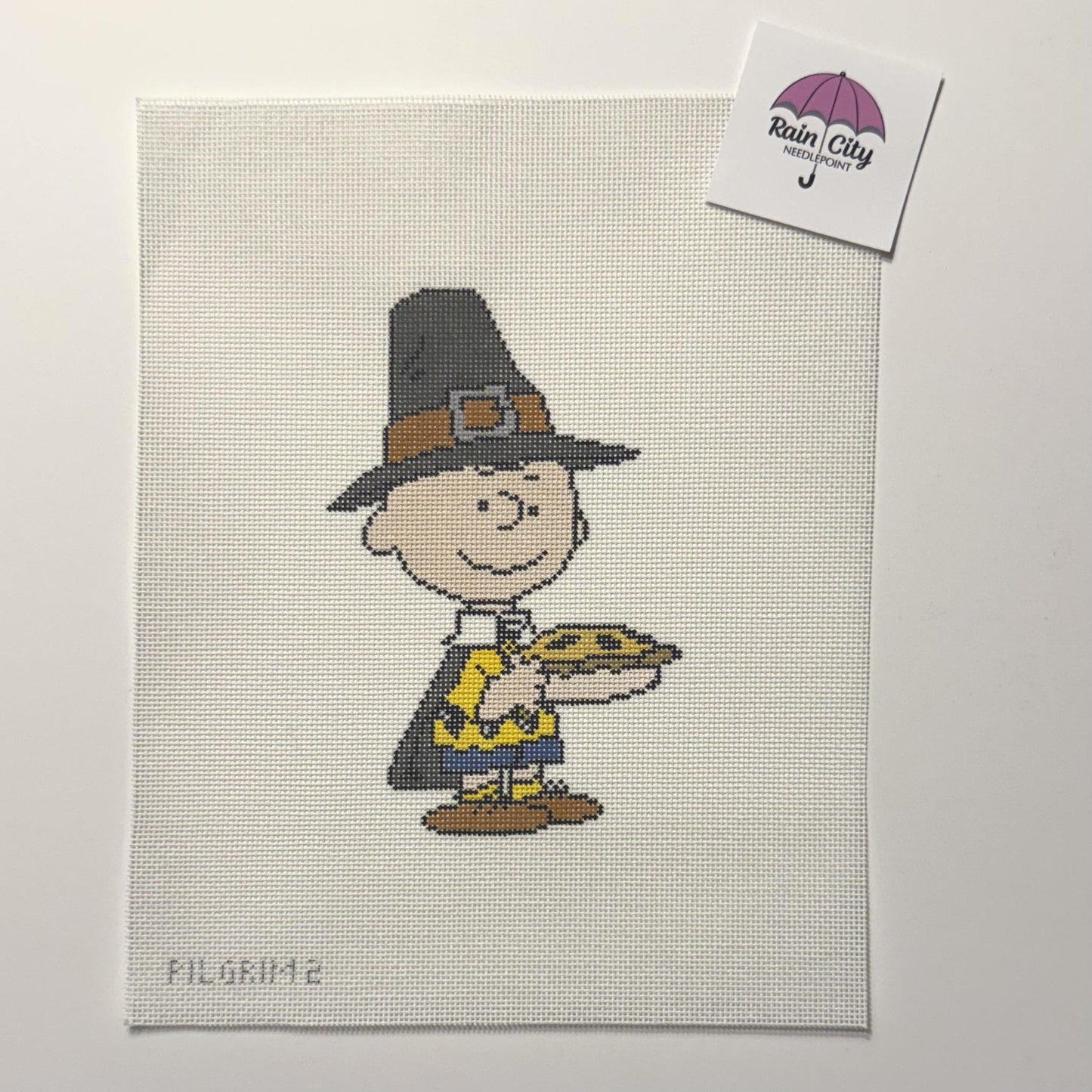 PEANUTS Thanksgiving - Charlie Brown Pilgrim (by Officially Needlepoint)