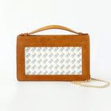 Everyday Clutch in Camel Suede