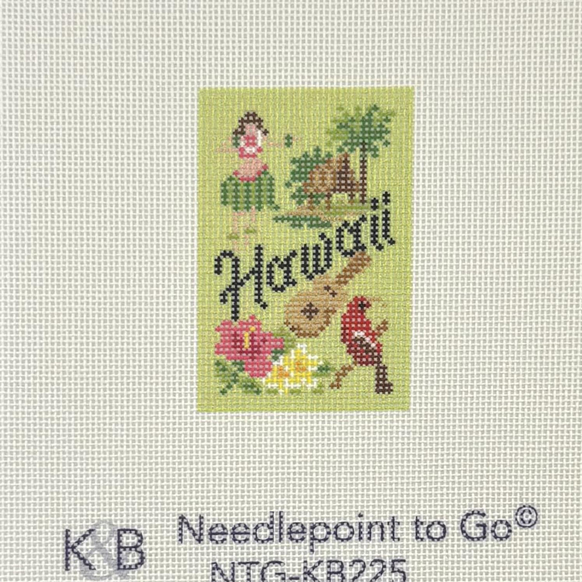 Hawaii Bag Charm (by Bradley Needlepoint)